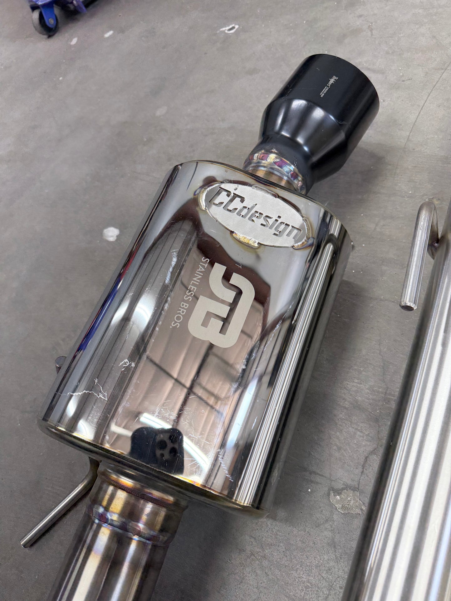 CCdesign 2G DSM AWD 3" V-Band Exhaust **OVAL MUFFLER**