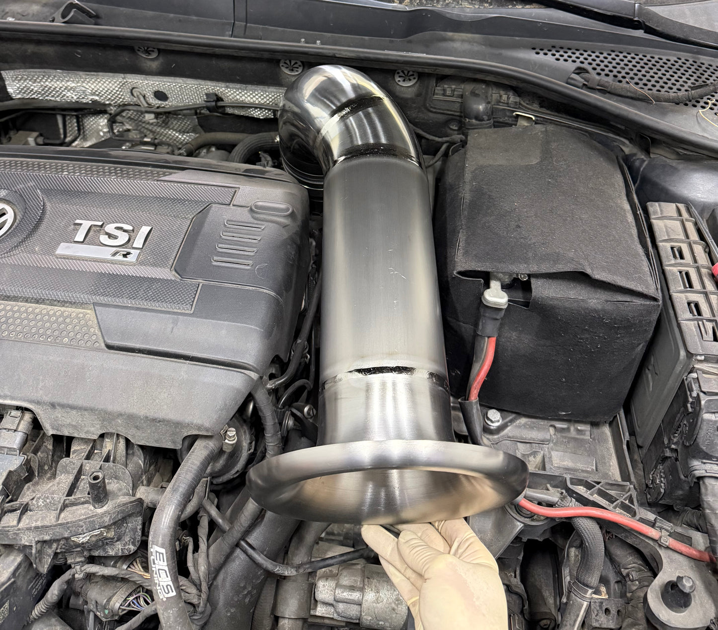 CCdesign MQB 2.0T 4" High Flow Titanium Air Intake Tube