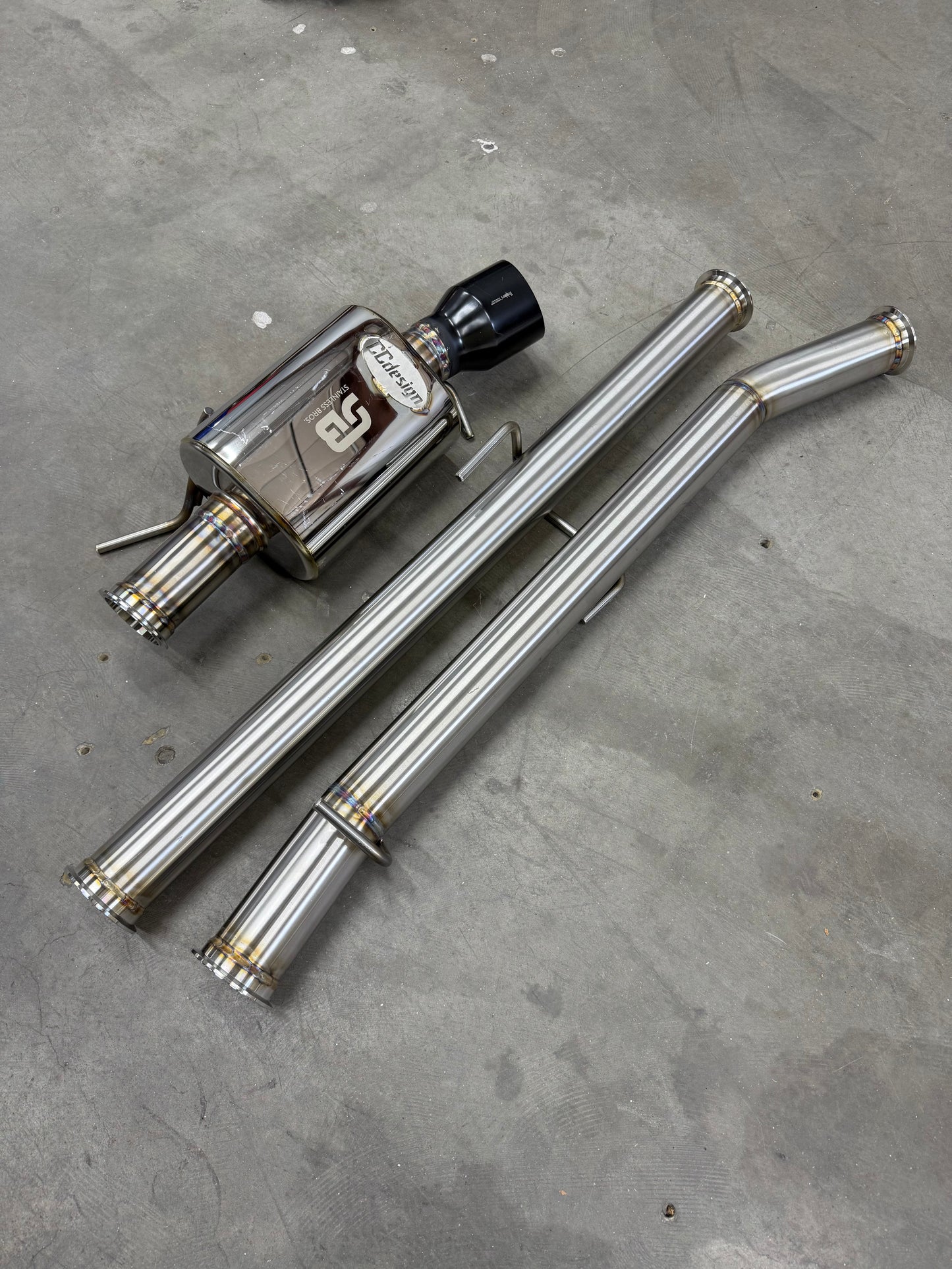 CCdesign 2G DSM AWD 3" V-Band Exhaust **OVAL MUFFLER**
