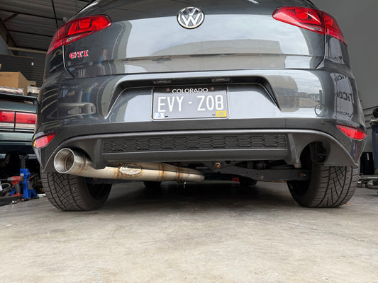 CCdesign **MK7** VW Golf GTI "Signature" 3" Single Exit Catback Exhaust