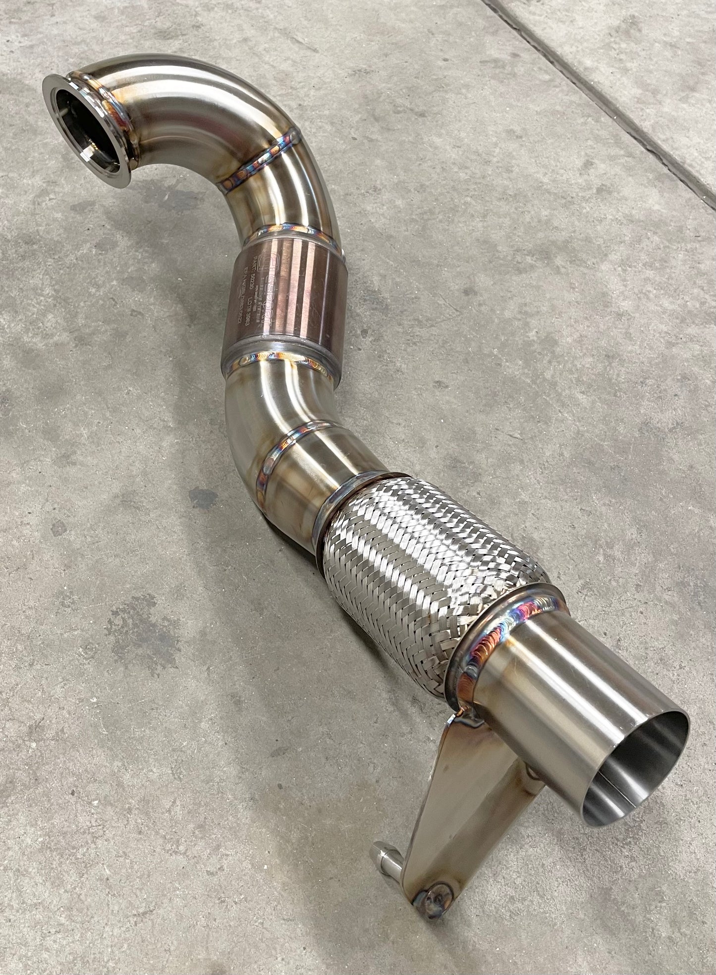 CCdesign 3.5" GESi Catted Downpipe MK7/7.5 VW GTI/Jetta 2.0T & 8V/8S Audi A3 FWD