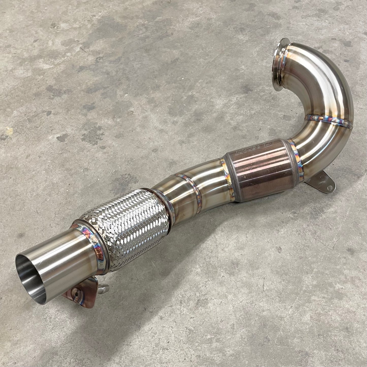 CCdesign 3.5" GESi Catted Downpipe MK7/7.5 VW GTI/Jetta 2.0T & 8V/8S Audi A3 FWD