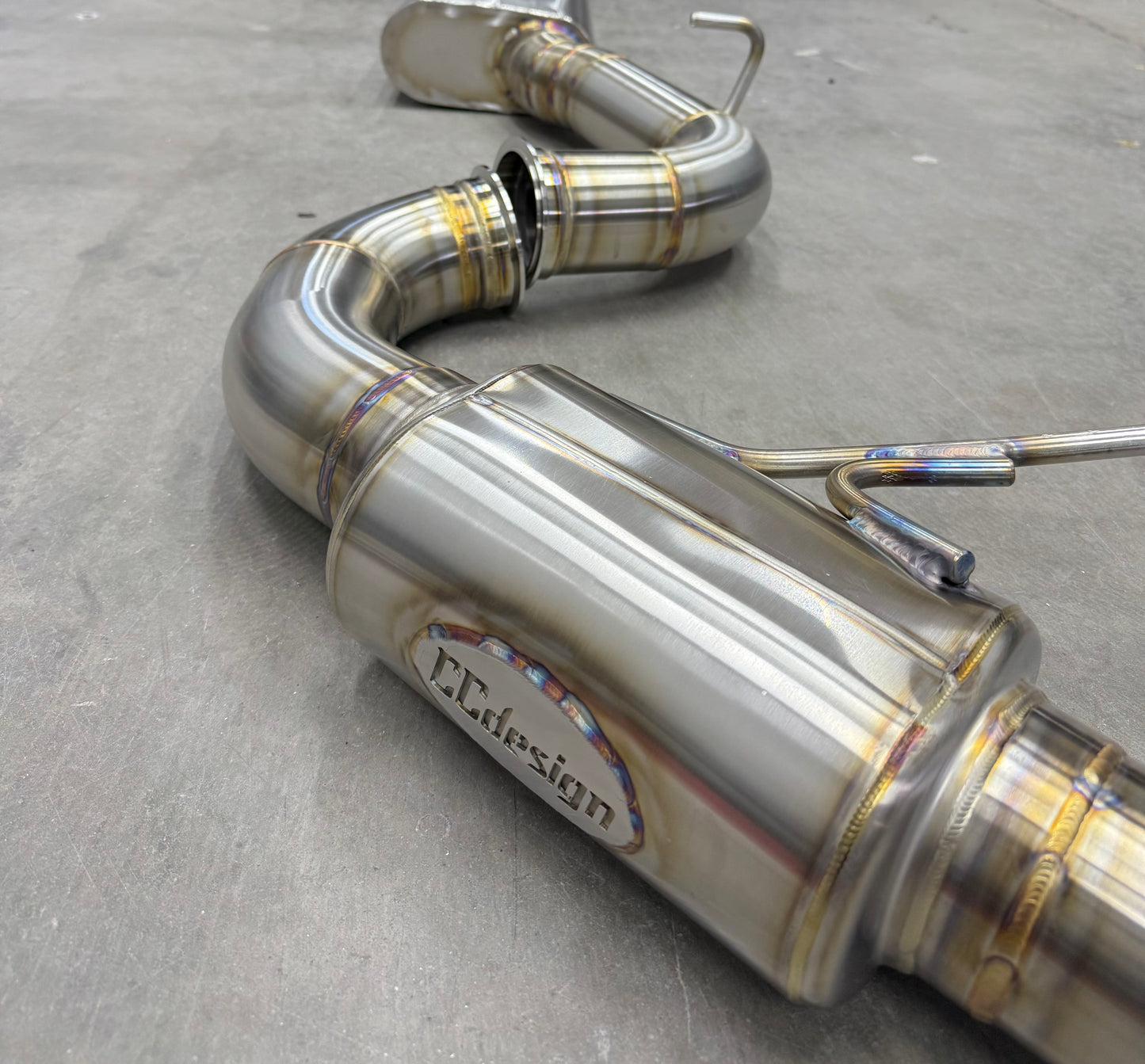 CCdesign MK8 VW Golf R **3.5"** Single Exit Catback Exhaust (Passenger Side)