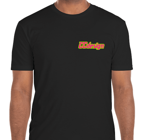 CCdesign Black Neon T-Shirt
