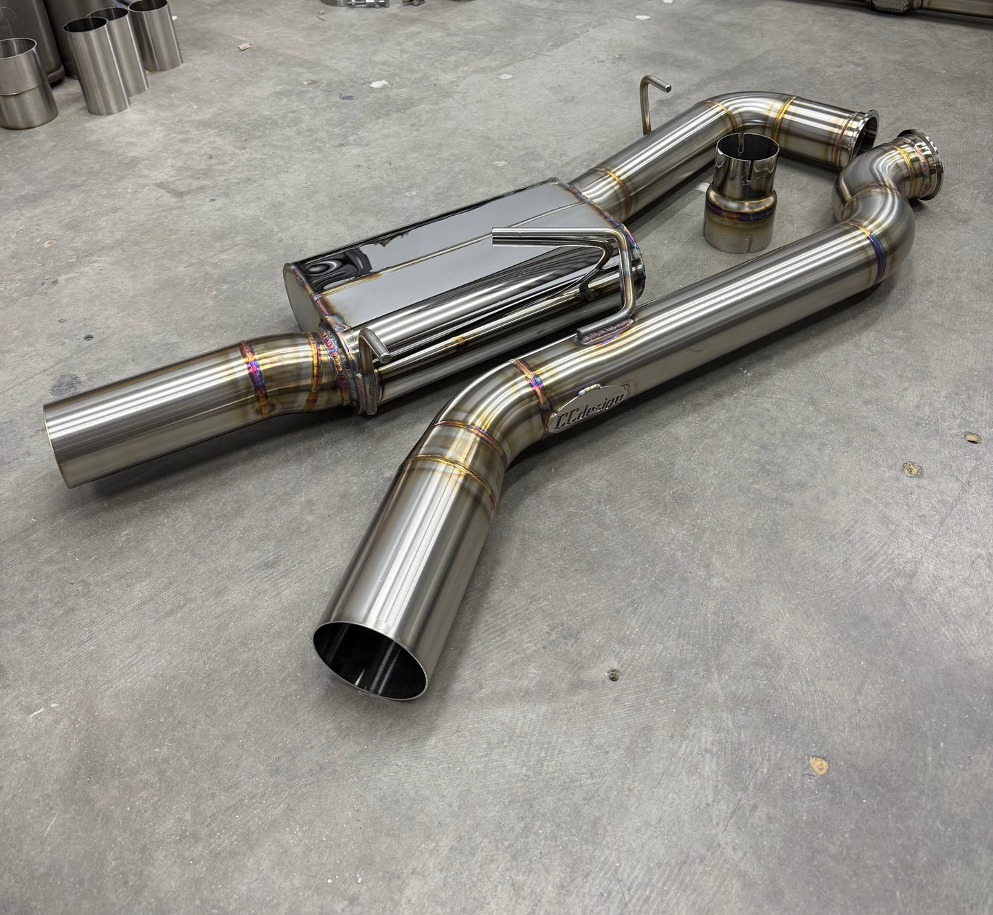 CCdesign 8V Audi S3 3.5" Single Exit Catback Exhaust (Driver Side)