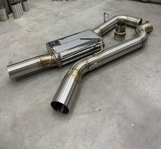 CCdesign 8V Audi S3 3.5" Single Exit Catback Exhaust (Driver Side)