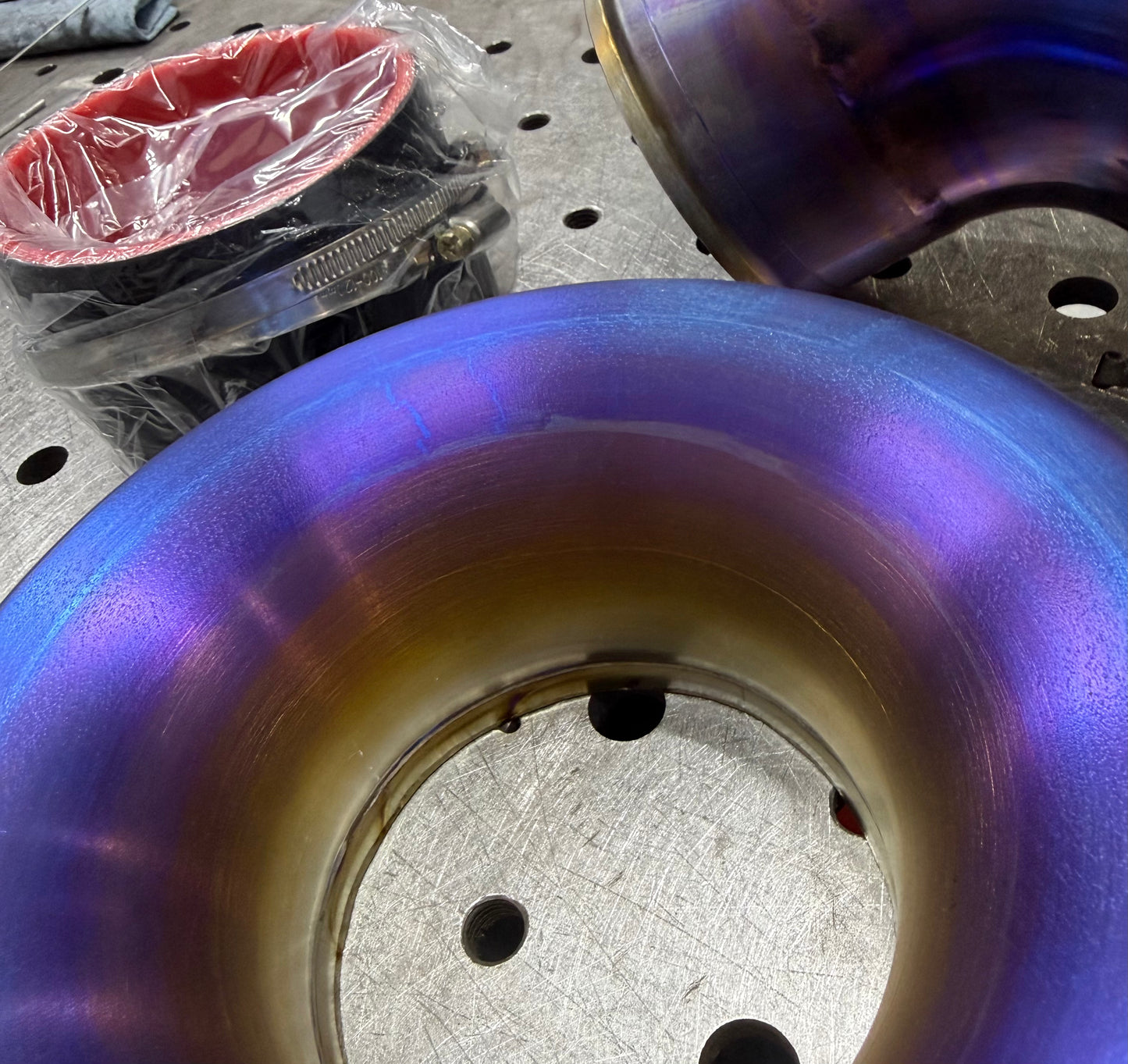 CCdesign MQB 2.0T 4" “Velocity” Titanium Air Intake Tube
