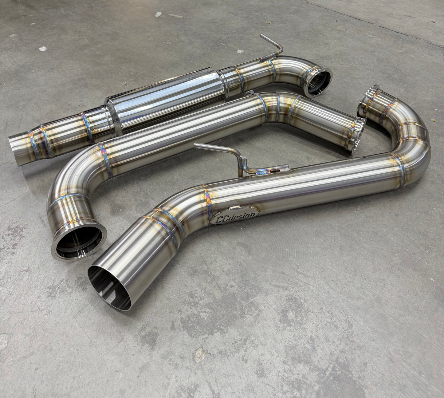CCdesign MK7/7.5 VW Golf GTI 3.5" Single Exit Catback Exhaust (Driver Side)