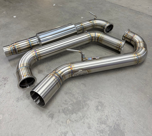 CCdesign MK7/7.5 VW Golf GTI 3.5" Single Exit Catback Exhaust (Driver Side)