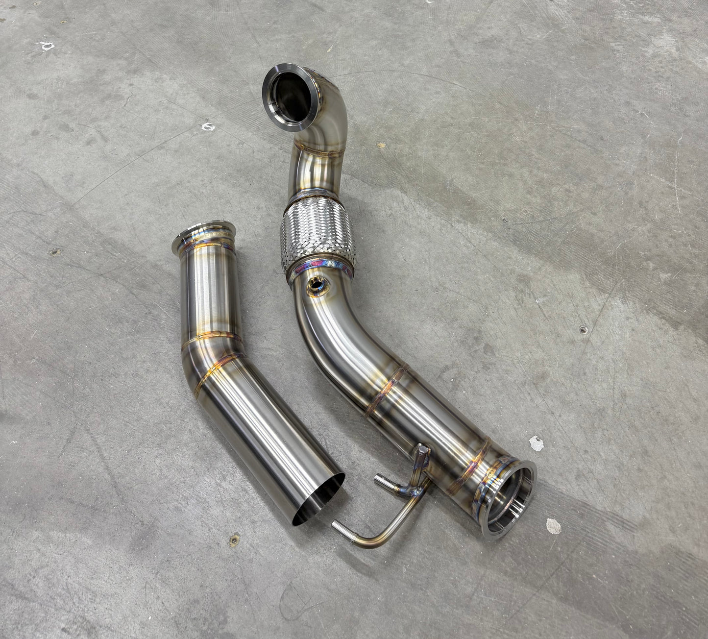 CCdesign Genuine 3.5" Downpipe MK7/7.5 VW GTI/Jetta 2.0T & 8V/8S Audi A3 FWD