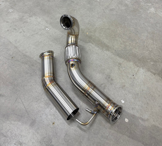 CCdesign Genuine 3.5" Downpipe MK7/7.5 VW GTI/Jetta 2.0T & 8V/8S Audi A3 FWD