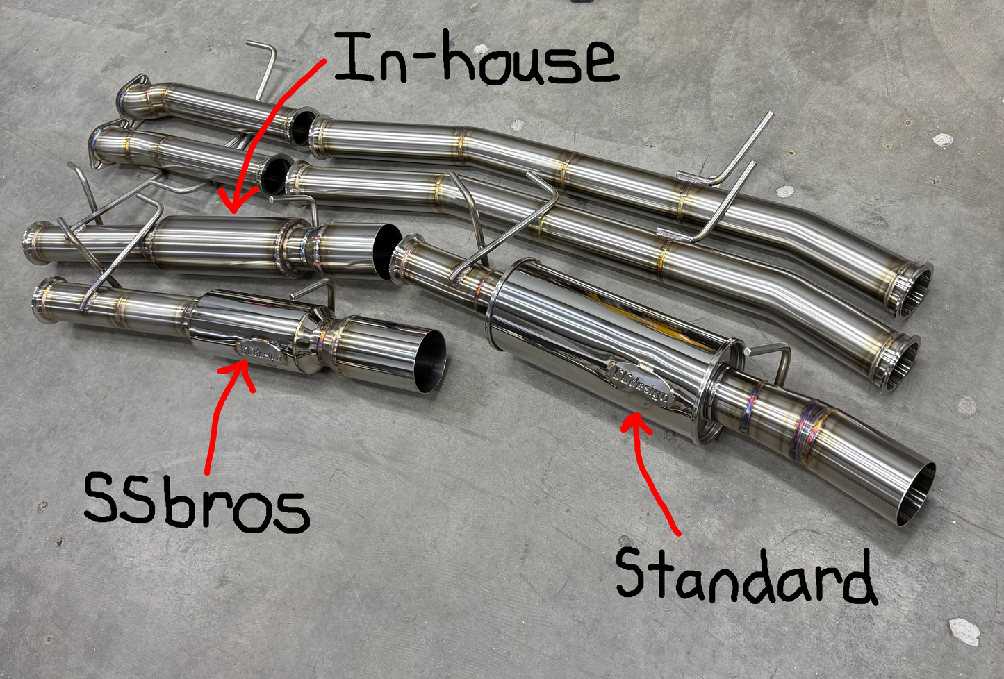 CCdesign 1G DSM AWD 3" Catback Exhaust **SCRATCH/DENT DEAL**