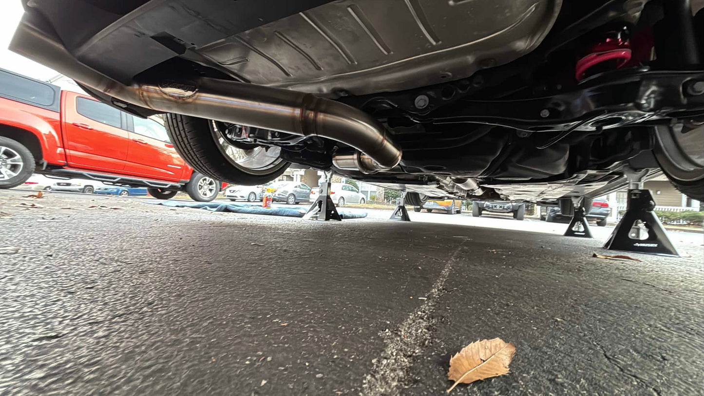 CCdesign MK8 VW Golf GTI 3.5" Single Exit Catback Exhaust (Driver Side)