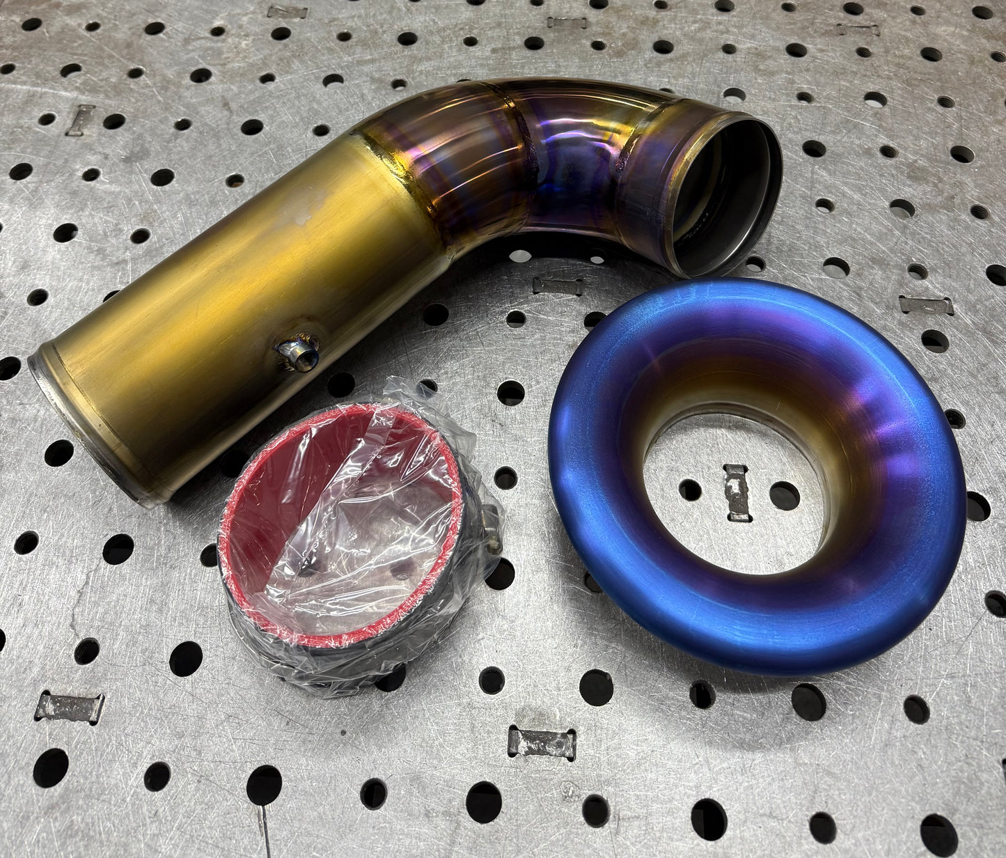 CCdesign MQB 2.0T 4" “Velocity” Titanium Air Intake Tube