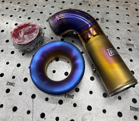 CCdesign MQB 2.0T 4" “Velocity” Titanium Air Intake Tube