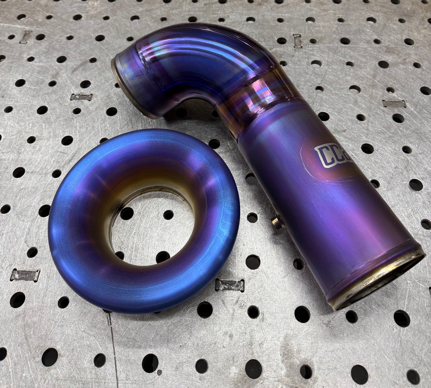 CCdesign MQB 2.0T 4" “Velocity” Titanium Air Intake Tube