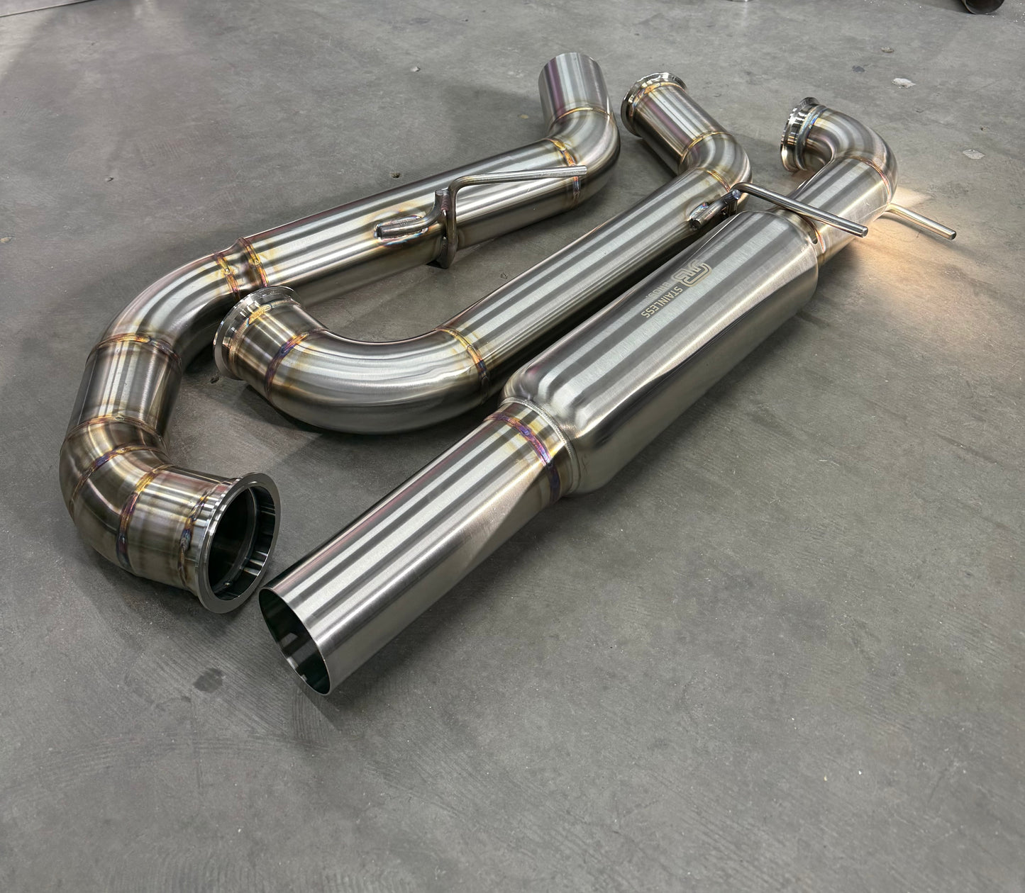 CCdesign MK8 VW Golf GTI 3.5" Single Exit Catback Exhaust (Driver Side)