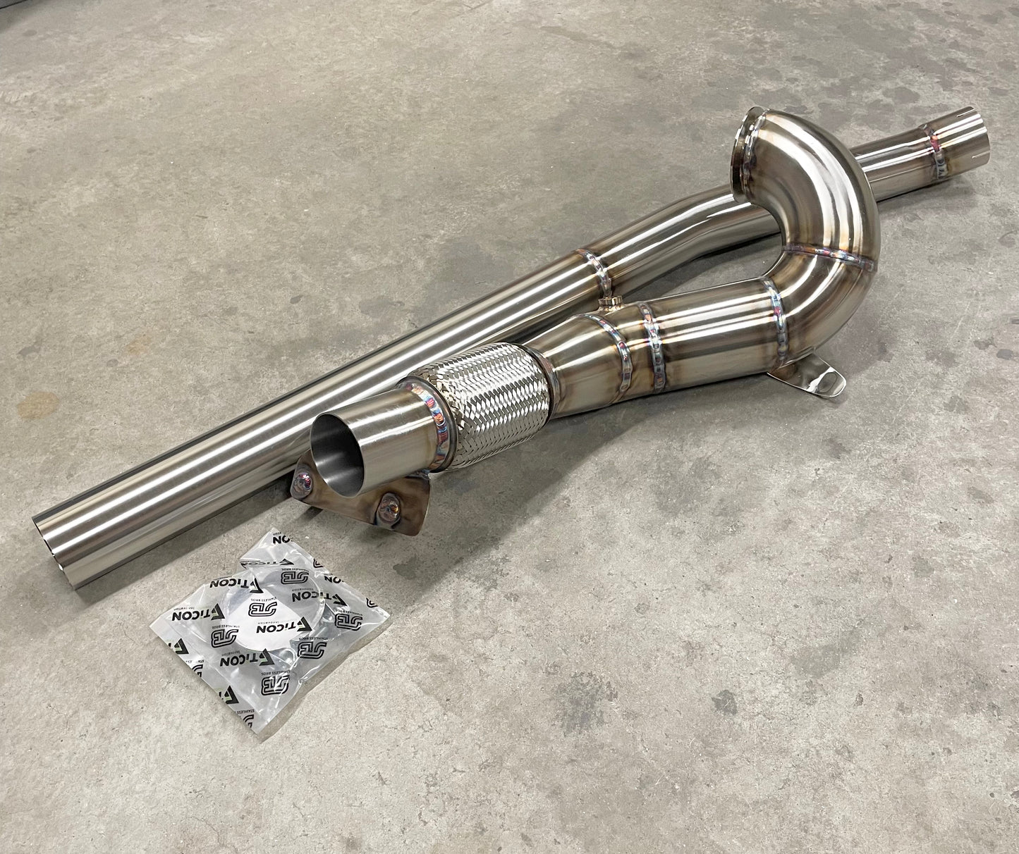 CCdesign 4" Downpipe MK7/7.5 VW Golf R & 8V/8S Audi A3/S3 AWD