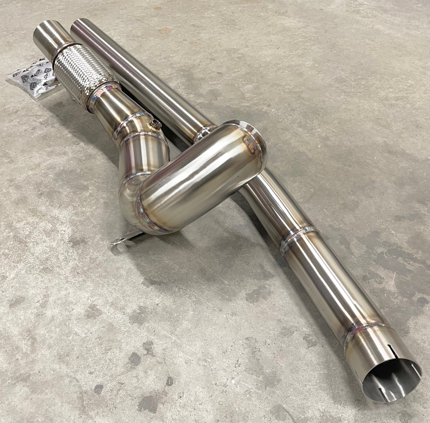 CCdesign 4" Downpipe MK7/7.5 VW Golf R & 8V/8S Audi A3/S3 AWD