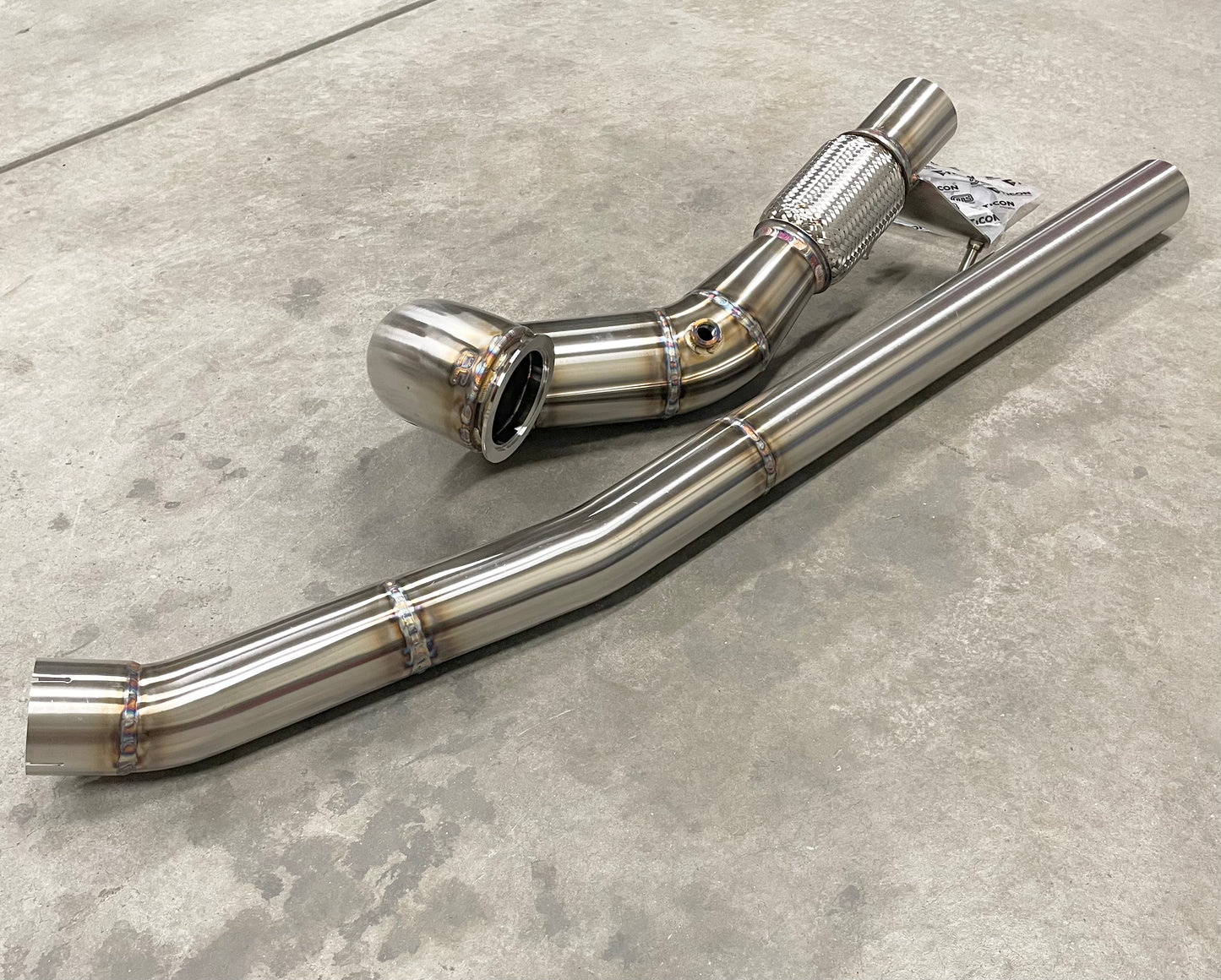 CCdesign 4" Downpipe MK7/7.5 VW Golf R & 8V/8S Audi A3/S3 AWD