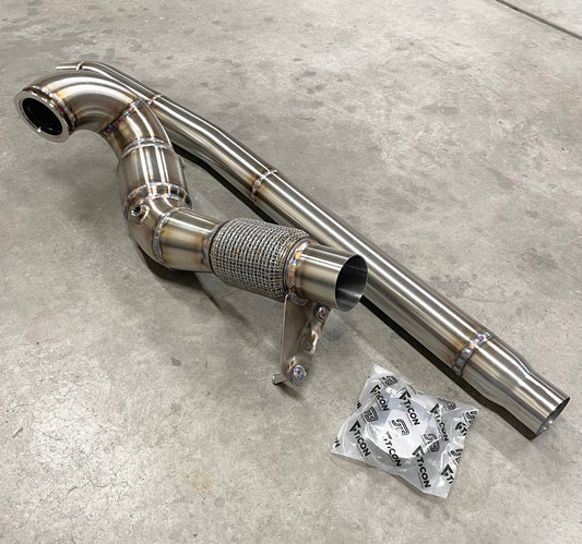 CCdesign 4" GESi Catted Downpipe MK7/7.5 VW Golf R & 8V/8S Audi A3/S3 AWD